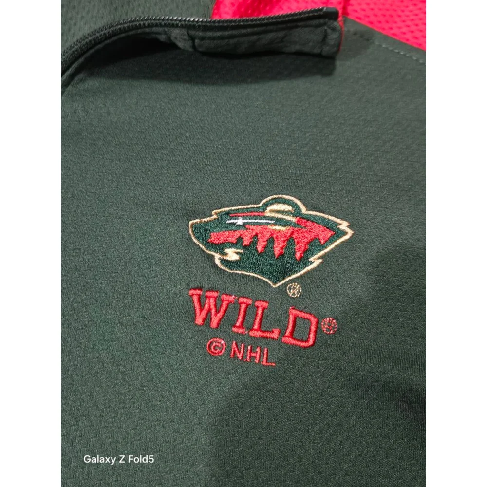 Men's Unbranded Green Red Minnesota Wild Jersey M